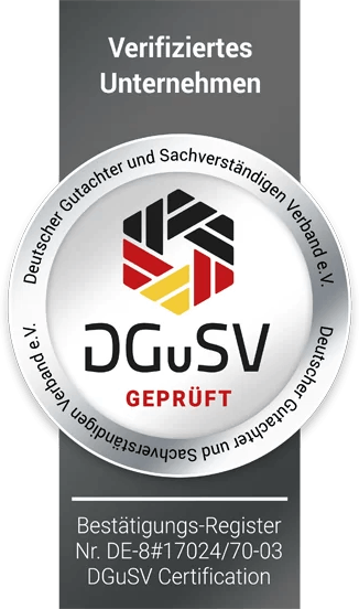 DGuSV Siegel - Zertifizierter Kfz-Sachverständiger